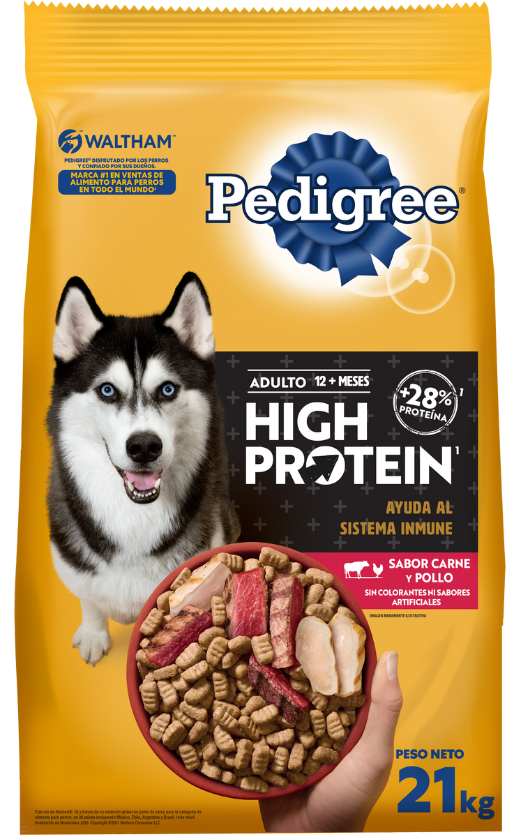 High protein pedigree best sale