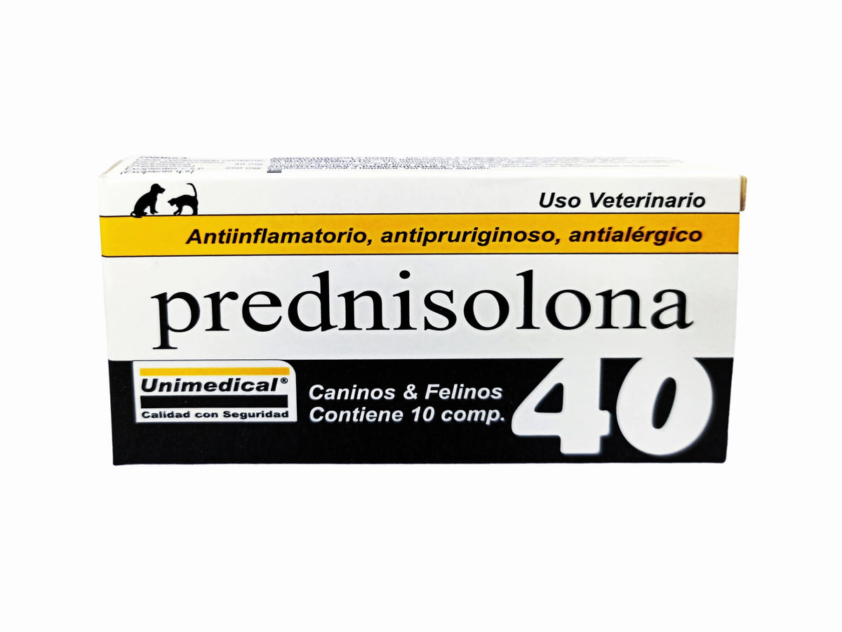 Prednisolona 40 Antial rgico Unimedical 10 Comprimidos MundoCanino prednisolona-40-antial-rgico-unimedical-10-comprimidos-mundocanino