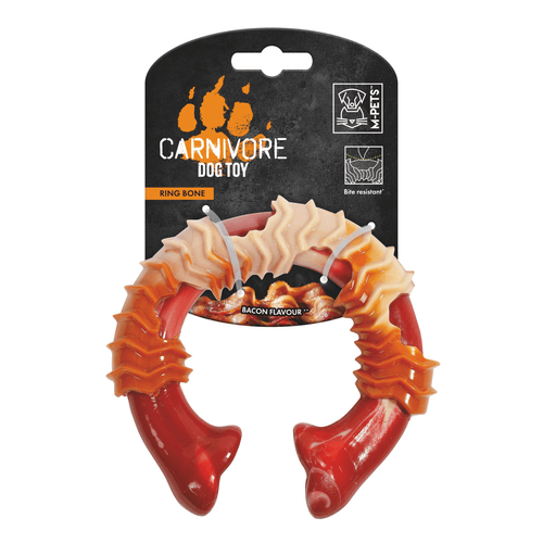 Juguete Carnivore MPets de Perro Anillo Sabor Bacon 14cm