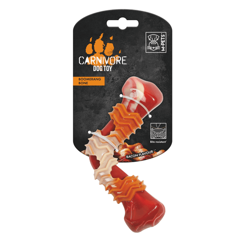 Juguete Carnivore MPets de Perro Boomerang Sabor Bacon 17,8cm