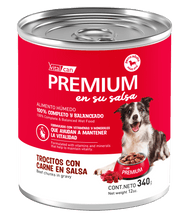 Cargar imagen en el visor de la galería, Pack Vitalcan Premium Lata 340g Trocitos con Carne en Salsa (6 unidades)