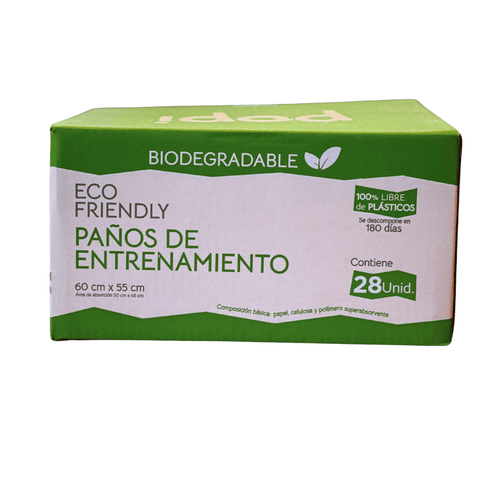 Pañales De Entrenamiento Popi Ecologicos 28un 55x60cm