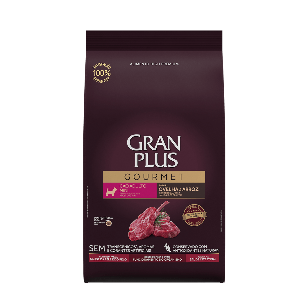 Gran Plus Gourmet High Premium Adulto Mini Cordero 15Kg