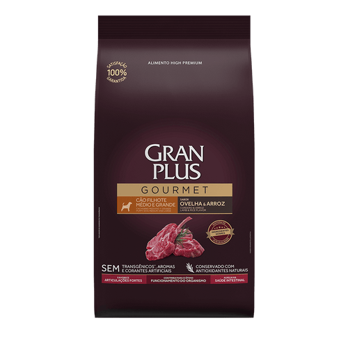 Gran Plus Gourmet High Premium Cachorro Cordero 15Kg
