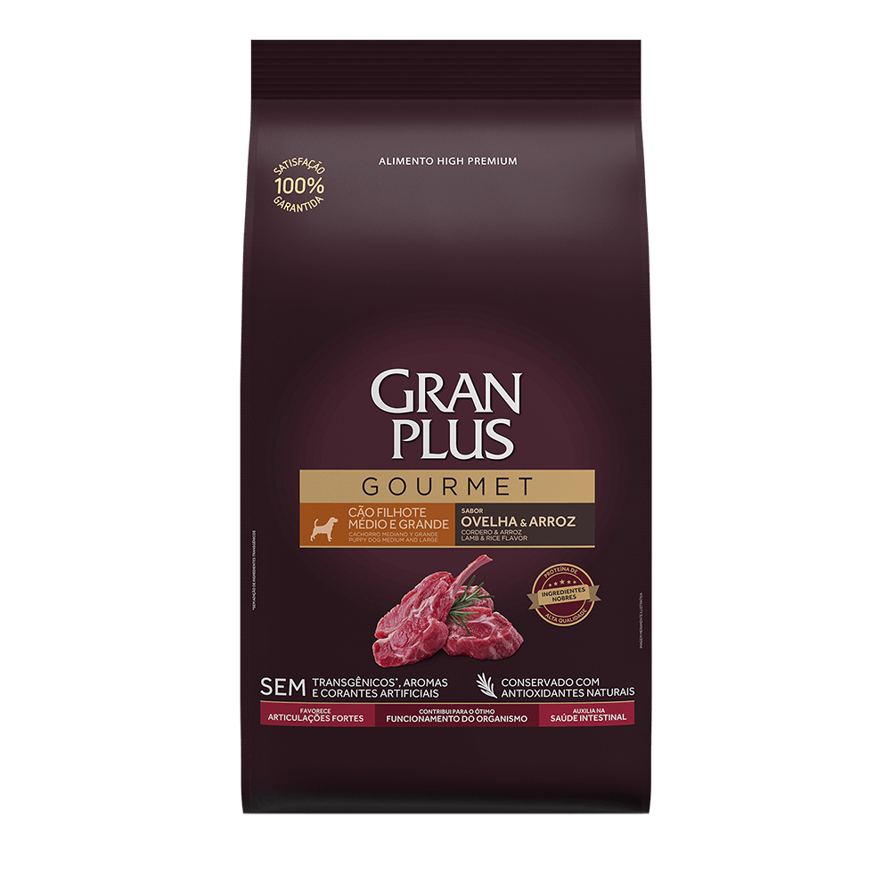 Gran Plus Gourmet High Premium Cachorro Cordero 3Kg