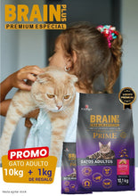 Cargar imagen en el visor de la galería, Promo Brain Plus Gato Adulto 10+1kg Carne &amp; Arroz con Regalo
