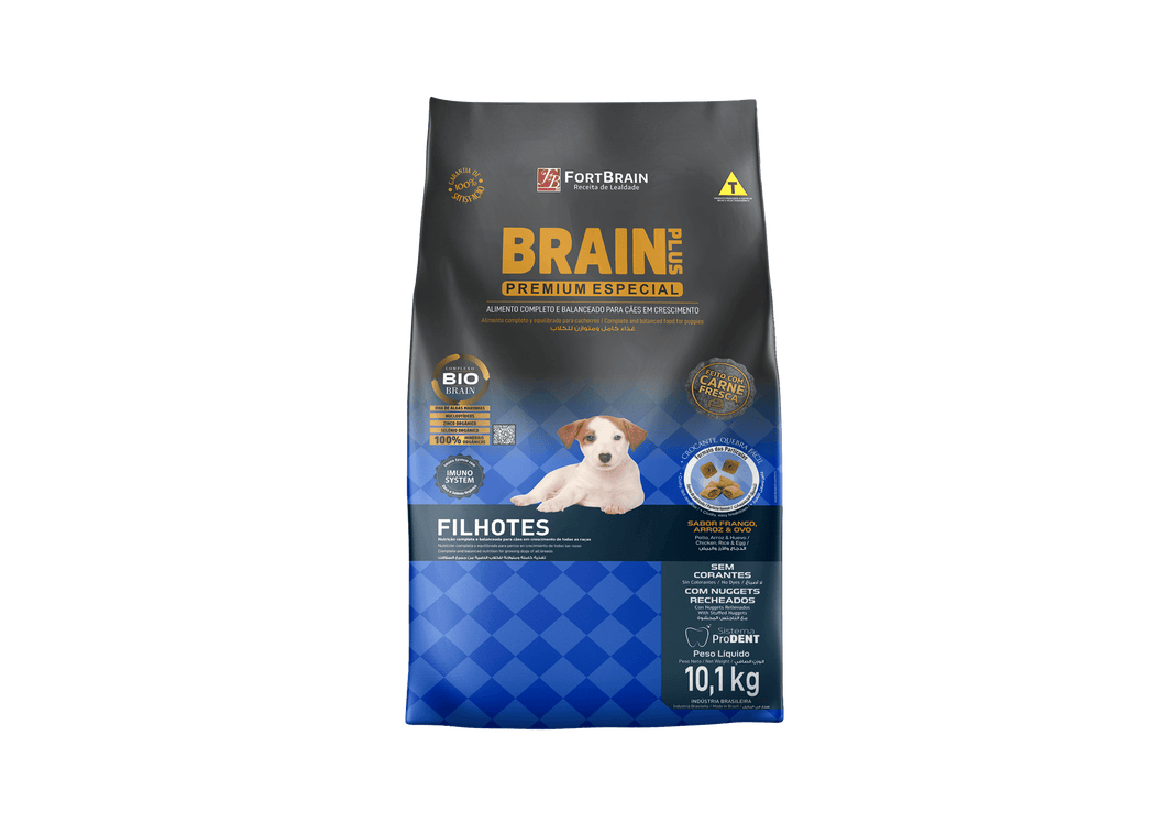 Brain Plus Premium Cachorro 8kg Con 2 Pates