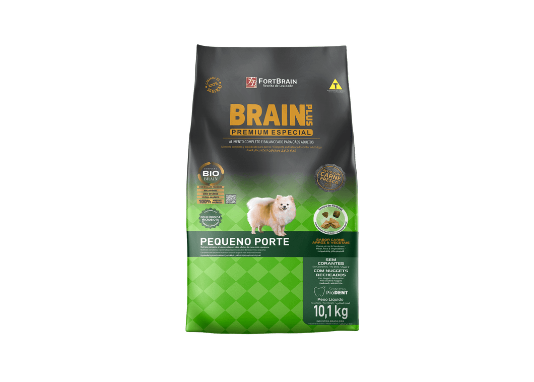 Brain Plus Premium Adulto Raza Pequeña 10kg Con 2 Pates