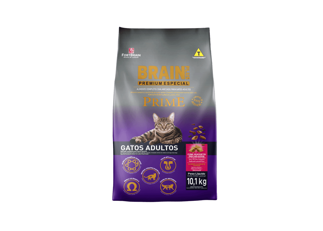 Brain Plus Gato Adulto 10kg Carne & Arroz con Regalo