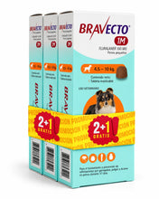 Cargar imagen en el visor de la galería, Pack Pastilla Bravecto Mensual Antipulgas y Garrapatas (4.5 a 10kg) 111 Dias