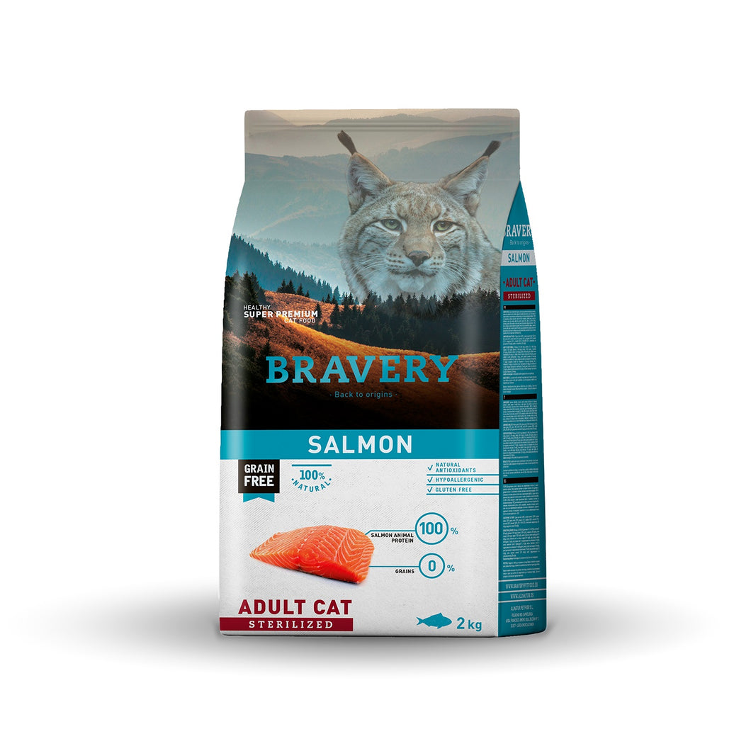 Bravery Grain Free Gato Castrado 2Kg Salmon