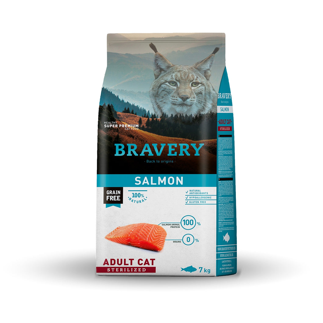 Bravery Grain Free Gato Castrado 7Kg Salmon