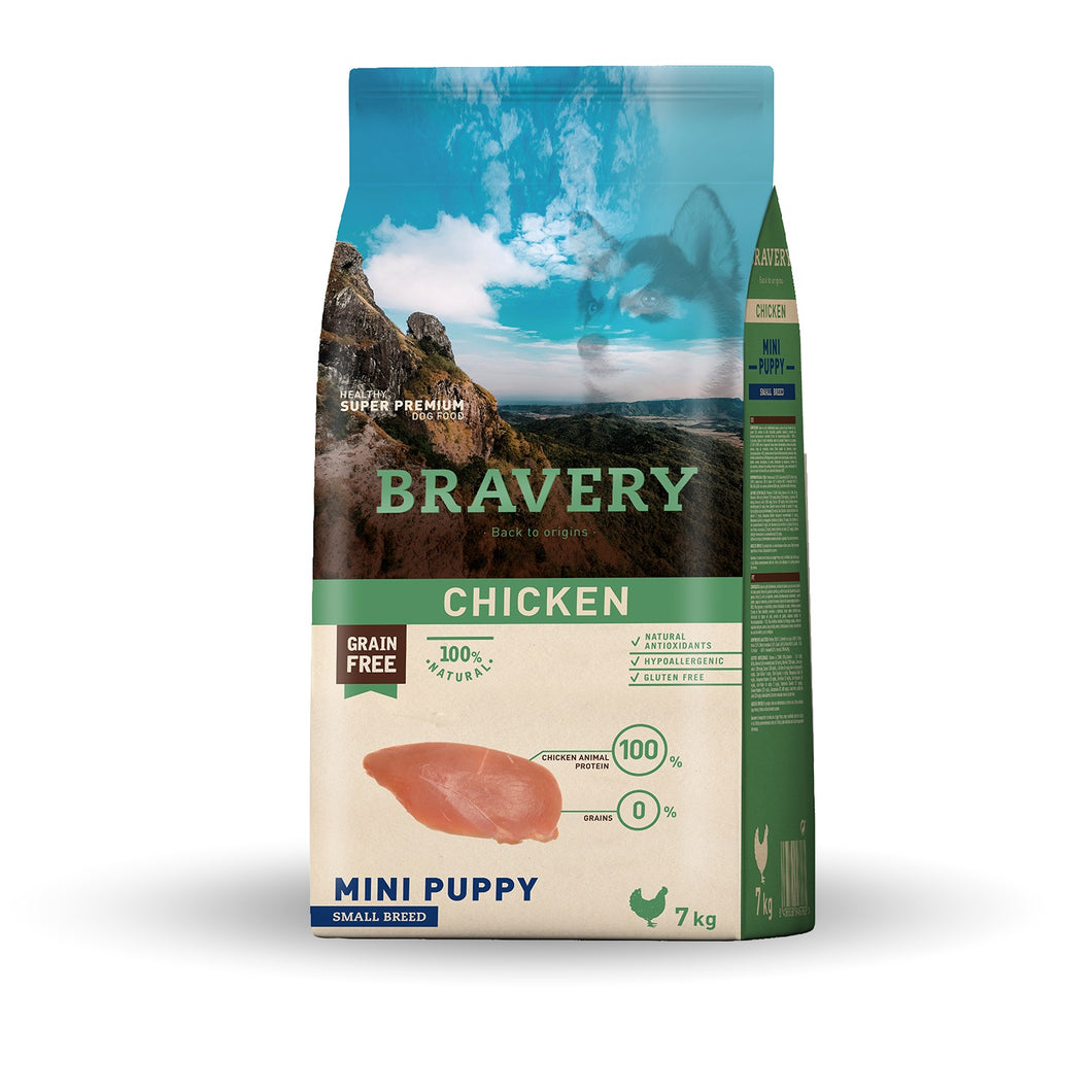 Bravery Grain Free Puppy Mini 7Kg Pollo