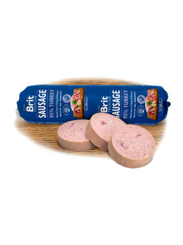 Pate Brit Perro Sausage 800g 95% Pollo