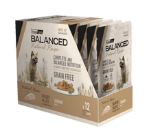 Cargar imagen en el visor de la galería, Caja Vitalcan Balanced Natural Recipe Gato Pouch 85g Filetes Pollo Grain Free (12un)