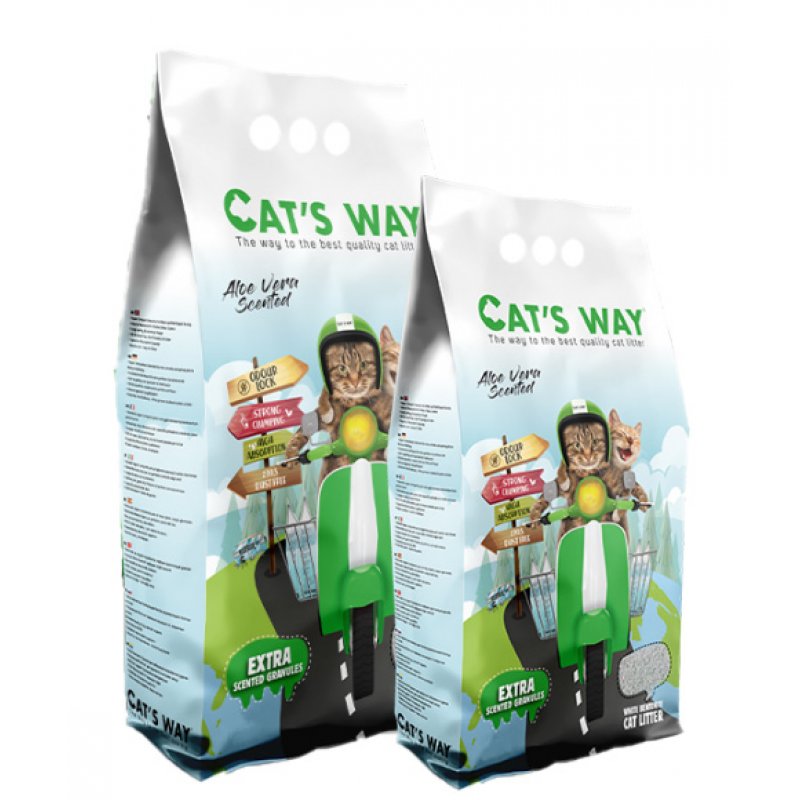 Arena Aglomerante Gato Cats Way 4,25kg Aloe Vera Con Regalo