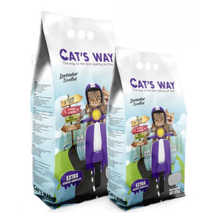 Arena Aglomerante Gato Cats Way 8,5kg Lavanda Con Regalo