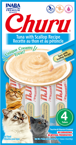 Snacks Para Gatos Churu 56g (4 un) Atun con Vieira