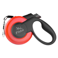 Cargar imagen en el visor de la galería, Correa Retractil FIDA Mars 5m Medium (hasta 25Kg) Roja