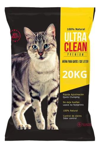 Arena Aglomerante Gato Ultra Clean 20kg Con Regalo