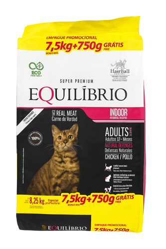 Equilibrio Gato Adulto 7.5Kg + 750g con Regalo