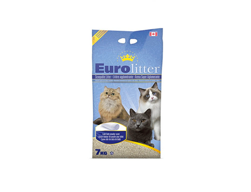 Arena Aglomerante Gato EuroLitter 7Kg con Regalo