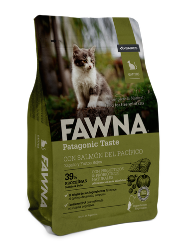 Fawna Patagonic Taste Gatitos Salmon 3kg Con Regalo
