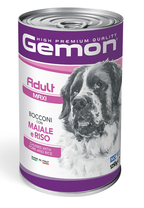 Gemon Pate Perro 1250g Maxi Cerdo y Arroz