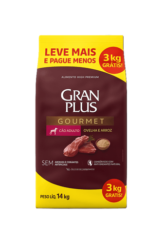 Gran Plus Gourmet High Premium Adulto Mini Cordero 14Kg