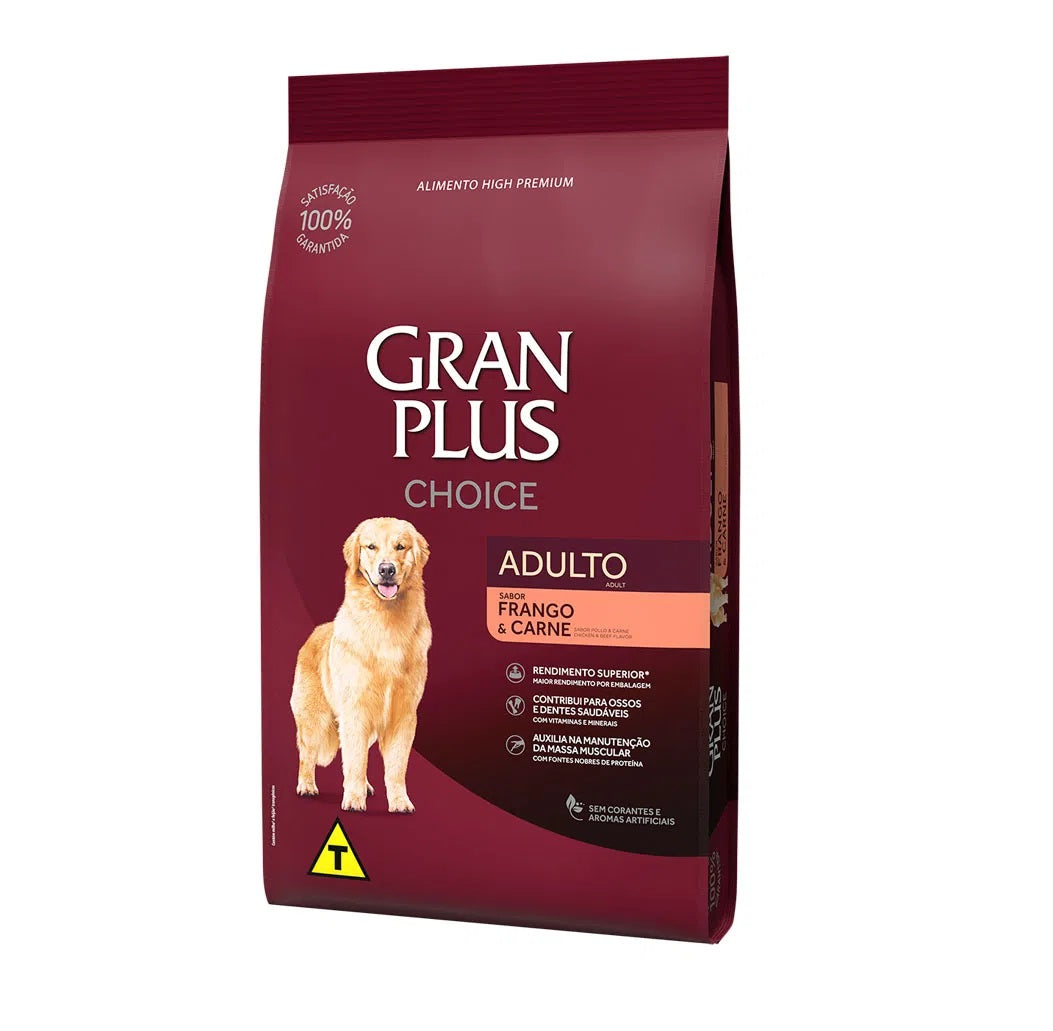 Gran Plus Premium Choice Adulto Carne y Pollo 20kg Con Regalo