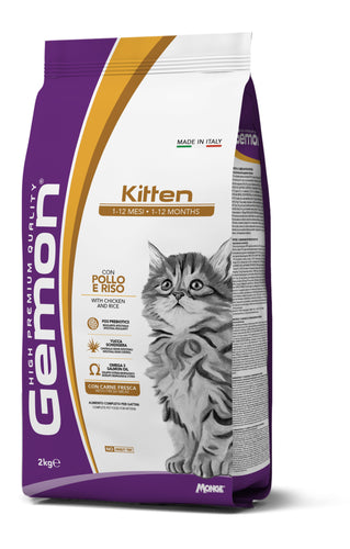 Gemon Cat High Premium Kitten Pollo Y Arroz 2kg Con Regalo