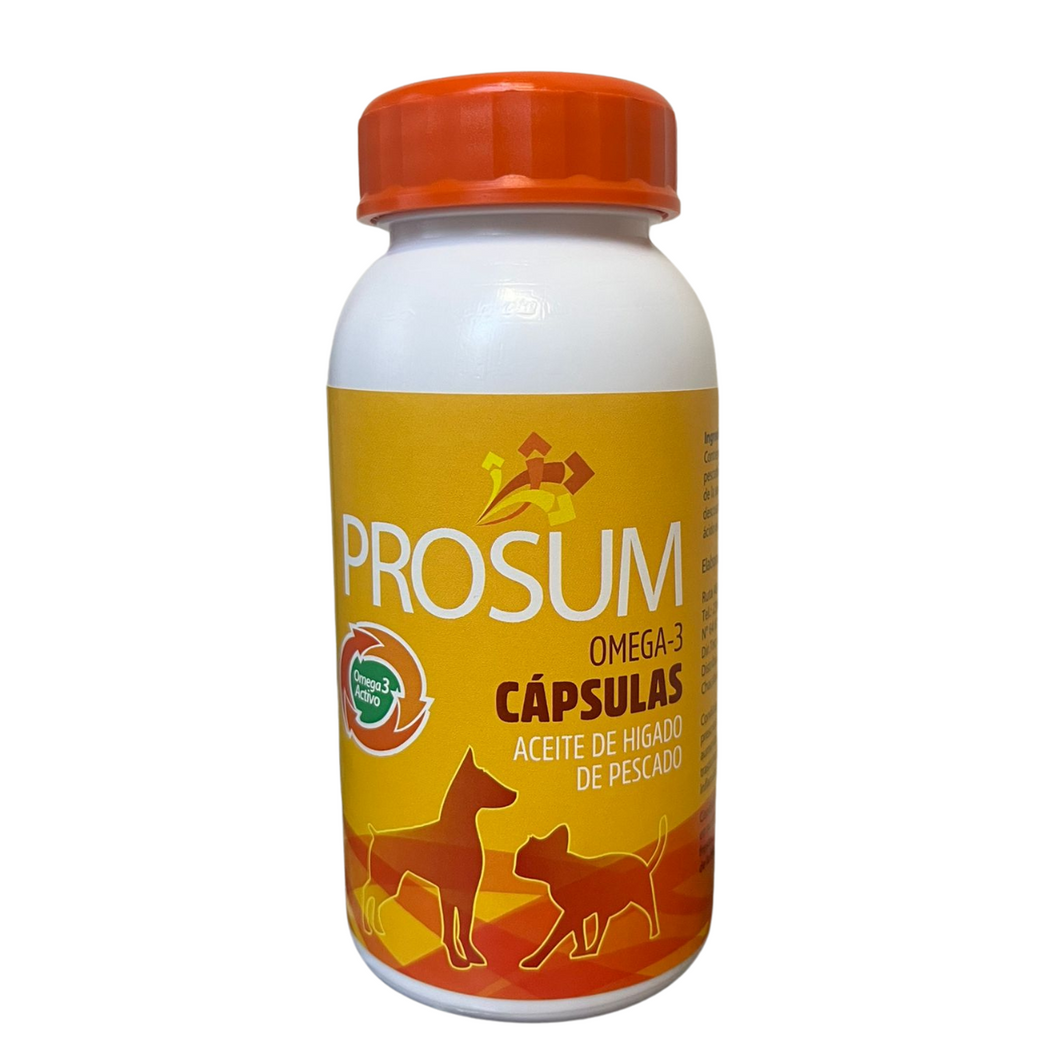 Aceite Omega 3 Prosum para Mascotas 60 Capsulas