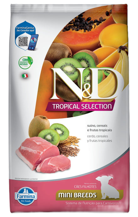 Farmina N & D Tropical Canine Puppy Mini Cerdo 2.5Kg Con Regalo
