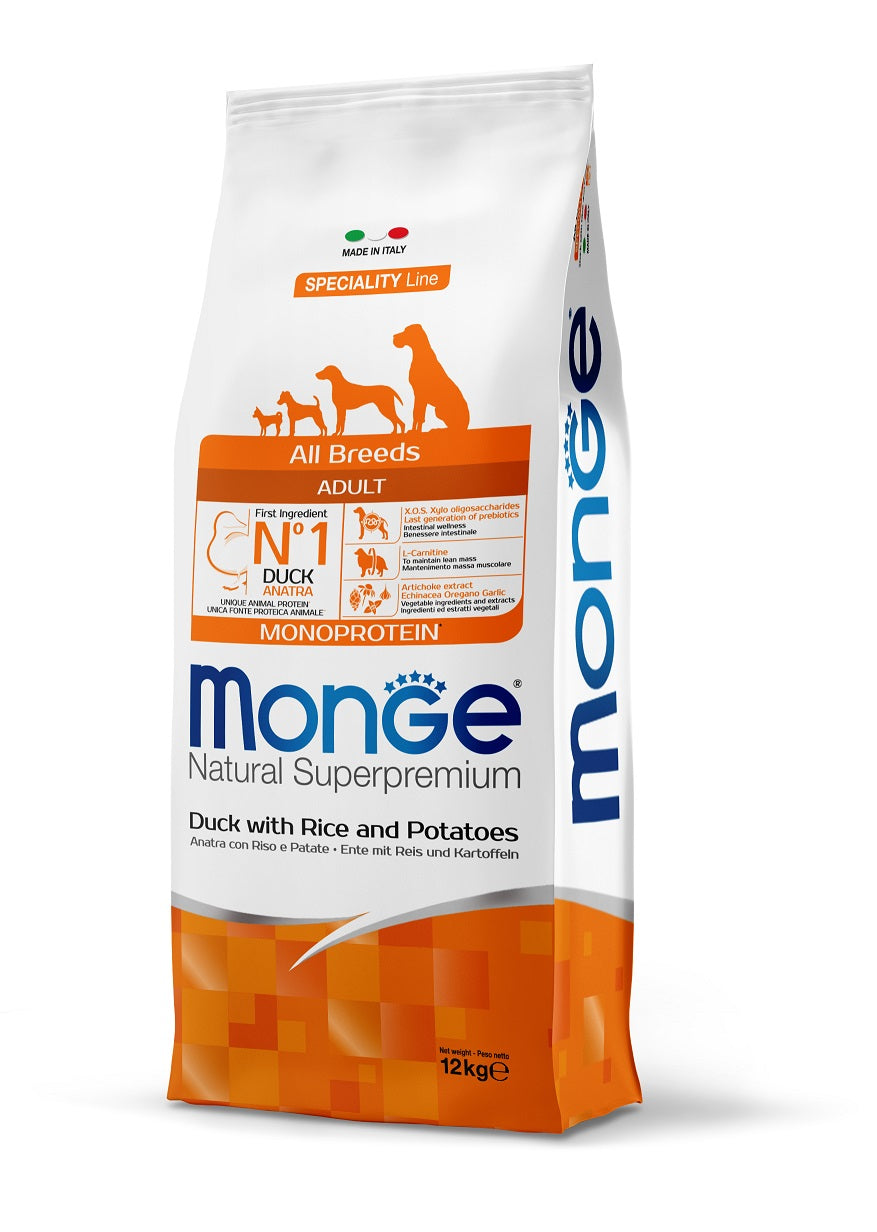 Monge Dog Monoproteina Adulto All Breeds Pato 12Kg Con Regalo