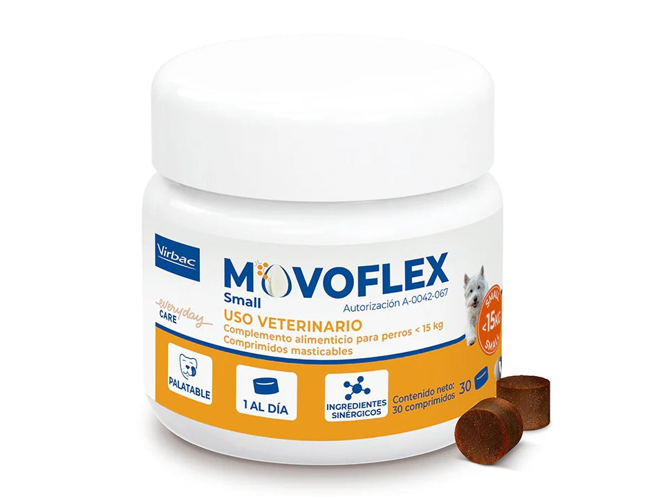 Movoflex Suplemento Articular 30un Small (hasta 15Kg)