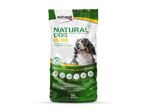 Natural Dog Adulto 22kg Con Contenedor