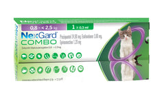 Cargar imagen en el visor de la galería, Pipeta Antiparasitaria Interna Externa Gatos 0.8 a 2.5 Kg Nexgard Combo