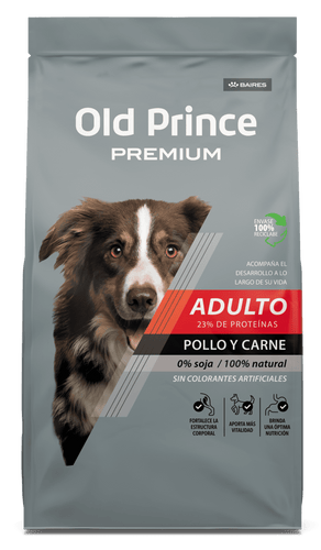 Old Prince Premium Adulto 20+3Kg Pollo y Carne Con Regalo