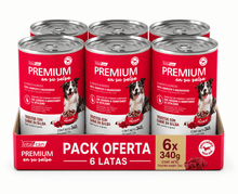 Cargar imagen en el visor de la galería, Pack Vitalcan Premium Lata 340g Trocitos con Carne en Salsa (6 unidades)