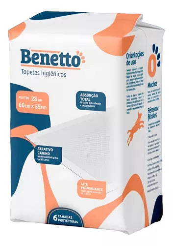 Pack Paños De Entrenamiento Benetto Standard 60x55cm 56un.