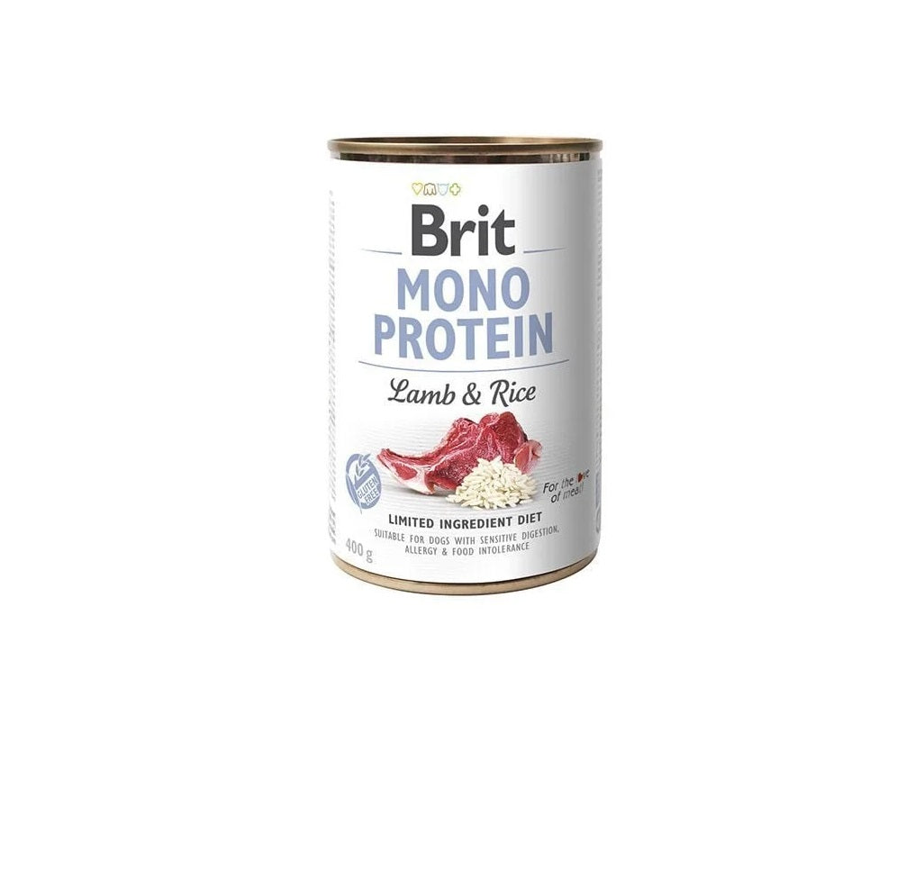 Pate Brit Monoproteina Perro 400g Cordero y Arroz