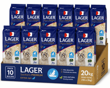 Cargar imagen en el visor de la galería, Piedras Sanitarias Gatos Lager 20kg + Pate