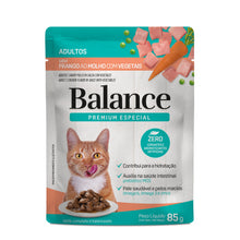 Cargar imagen en el visor de la galería, Pouch Balance Premium Especial Gato Adulto Pollo en Salsa con Vegetales (Caja 18un)
