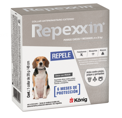 Collar Antipulgas Dominal Repexxin 4 a 25Kg (6 meses proteccion)