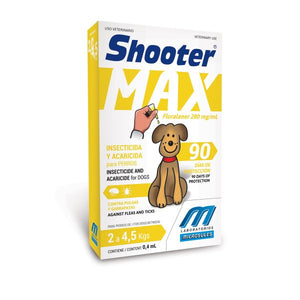 Pipeta Antipulgas Shooter Max Perros 2Kg a 4.5Kg (3 meses)