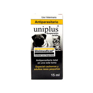 Uniplus Antiparasitario Suspension Jarabe Unimedical 15ml