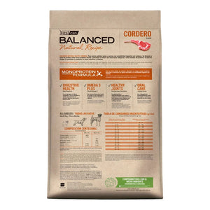 Vitalcan Balanced Natural Recipe Cordero 3 Kg Con Regalo