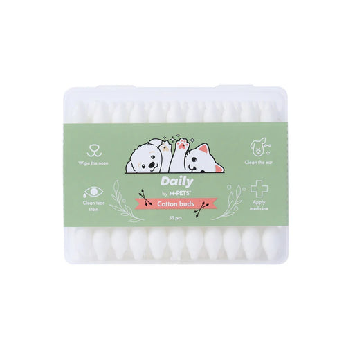 Bastoncillos Cotonetes de algodón para mascotas MPets Daily - 55 unidades
