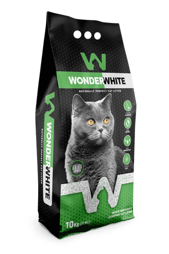 Arena Aglomerante Gato Wonder White 10kg Aloe Vera