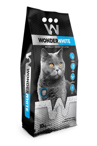 Arena Aglomerante Gato Wonder White 10kg Carbon Effect